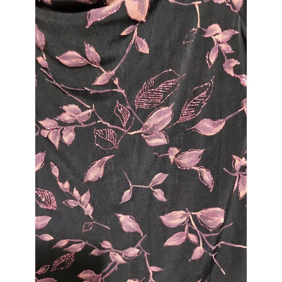 JBS LTD Top Metallic Pink Sparkle Cowl Neck/Back Vintage Size XL Holiday Festive - Picture 14 of 16